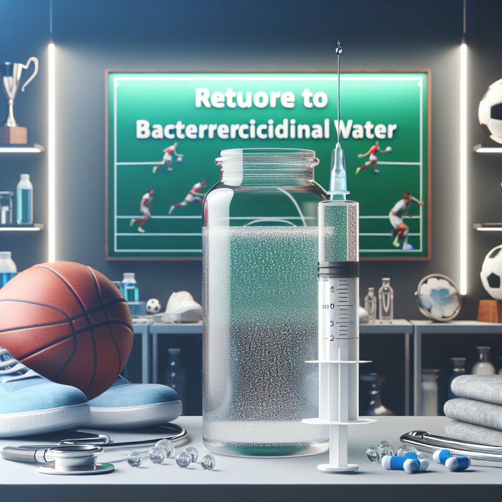 Natural remedy for sports injuries: bactericidal water injections