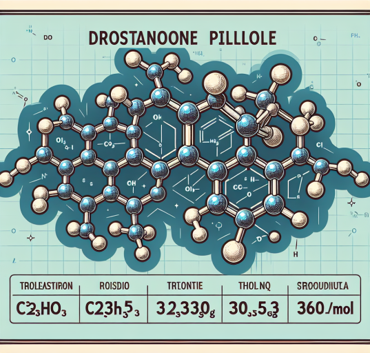 Molecular formula and weight of drostanolone pillole