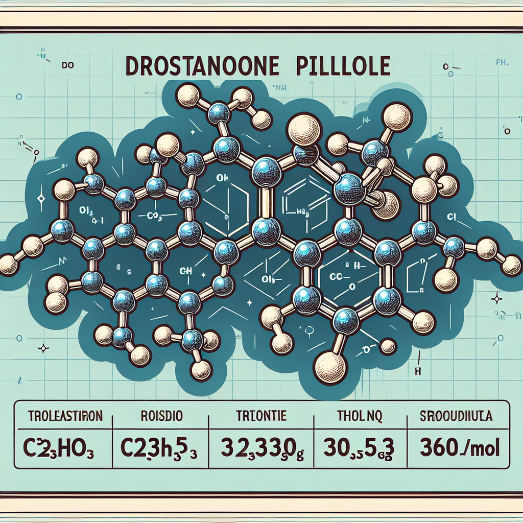 Molecular formula and weight of drostanolone pillole