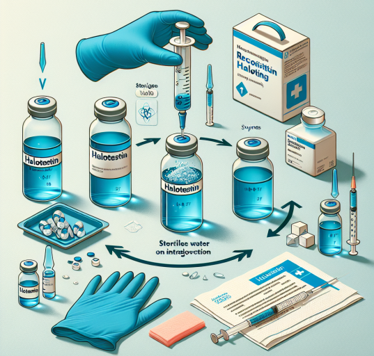 Reconstitution protocol for halotestin