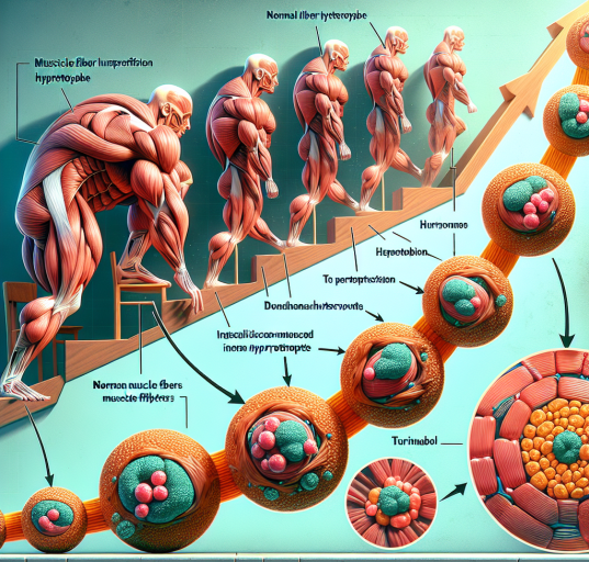 Muscle fiber hypertrophy with turinabol iniettabile